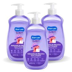 Kit 3 Sabonete Líquido Baby Sono Tranquilo 400ml - Baruel