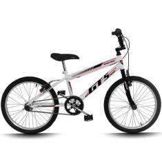 Bicicleta MTB Aro 20 Gt Sprint Racing Infantil Freio V-Brake, Branco, 