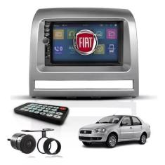 Central Multimídia 2 Din Mp5 Fiat Palio Siena Câmera Moldura - First O