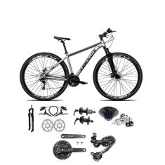 Bicicleta 29 Absolute Nero 5 Shimano Deore-Altus 27v K7 Hidráulico Suspensão Trava Pedivela Mt101-Unissex