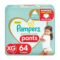 Fralda Pampers Pants Premium Care XG - 64 fraldas