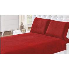 Lençol De Plush casal Padrão Mantinha Soft Com Fronha 3Pçs - BORGON, V