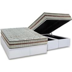 Cama Box Baú Queen: Colchão Molas Ensacadas Anjos MasterPocket Classic