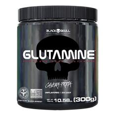 Glutamine - Caveira Preta - 300g - Black Skull