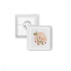 Giraffe Anel de Desenho Animal, Teclado Mecânico PBT Kit de Atualização para Jogos