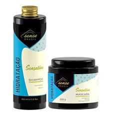 Kit Hidratação Sensation Shampoo e Máscara 500ml Sense