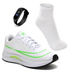 Tênis Masculino Academia Esportivo Leve + Meia + Relógio - DM DAMANDO,