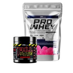 Whey Protein 1Kg Refil + Pré Treino Full Rage 300g - Pro Healthy - Pro