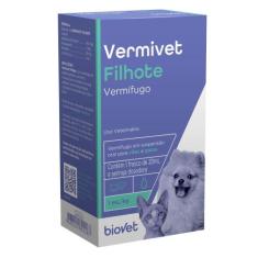 Vermífugo Biovet Vermivet Filhotes para Cães e Gatos - 20 mL