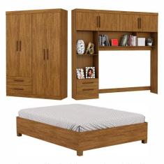 Guarda-Roupa Casal Modulado 4 Portas Hercules 4 Portas 4 Gavetas com C
