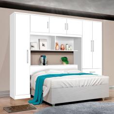 Guarda-Roupa Casal Modulado Cancun 6 Portas 3 Gavetas Branco - J&a Móveis