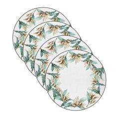 Sousplat Flores Menta - NSW, 4 Peças, Sem base