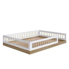 Cama Casal Montessoriana 144x195cm Aveiro Oak Branco