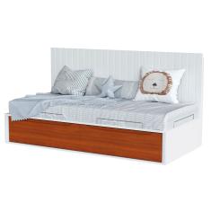 Cama Solteiro Com 2 Gavetas Sambalelê - Branco