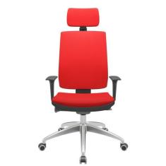 Cadeira Office Brizza Soft Aero Vermelho Autocompensador Com Encosto C