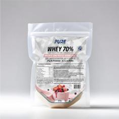 Whey Protein Concentrado 70% 450g Pure Athletic, Frutas Vermelhas com 
