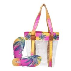 Bolsa Feminina Impermeavel Com Chinelo Coqueiro Magicc Bolsas