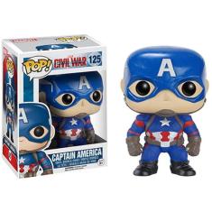 Funko POP Marvel: Capitão América 3: Figura de Ação da Guerra Civil - Capitão América