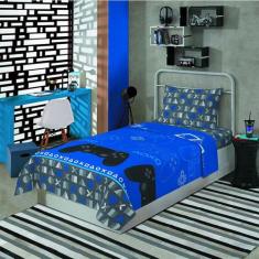 Jogo de Cama 2 peças Solteiro Playstation 1,40x2,20cm Lepper