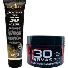 Kit Gel 30 Ervas Power 300g + Super Gel 30 Ervas 150g - Bio Instinto