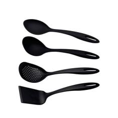 Jogo de Utensílios 4 Peças Tramontina, Preto, 4 peças