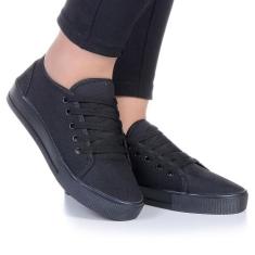 Tênis Wayke Casual Feminino Adulto, Preto preto, 40