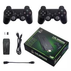 Imagem de Videogame Stick 10mil 2 Controles Sem Fio Console JogosRetro