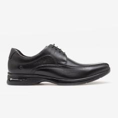 Sapato Smart Comfort Air Spot Preto Cadarço - Democrata, 38