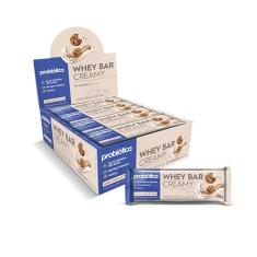 Probiótica Whey Bar Creamy Chocolate 12 Unidades 38G Cookies & Cream -