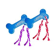 Brinquedo São Benedito Pet Osso Dental Maciço com Cravo Azul para Cães - Cores Sortidas - P