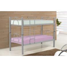 Beliche Bi Cama Tubolar Em Aço, 2 Cama Solteiro Colchão 78 - JB Moveis