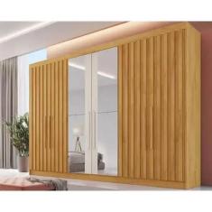 Guarda Roupa 6 Portas Potente c 6 Gavetas e c 4 Ripadas c 2 Espelhos P