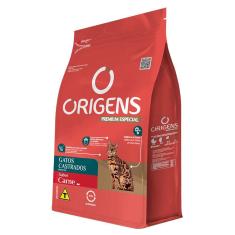 Ração Origens Gatos Adultos Castrado Carne 10,1kg
