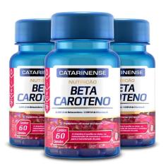 Kit 3 Beta Caroteno Catarinense Pharma 60 Cápsulas