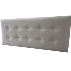 Cabeceira Cama Box Casal Durasi 10 Suede Bege Almofadado 140 X 60 RBL