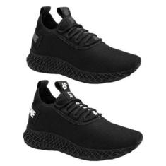 Kit 2 Pares Tênis Feminino Esportivo Caminhada Academia Ginástica-Feminino