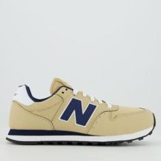 Tênis New Balance 500v2 Bege e Marinho-Masculino