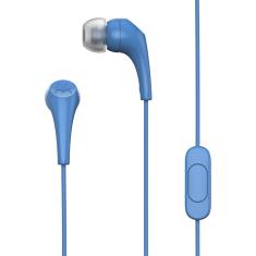Fone De Ouvido Motorola Earbuds 2 Com Microfone E Isolamento De Ruído Azul