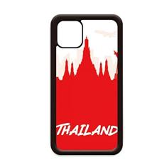 Capa Red Outline Landmark Tailândia para iPhone 12 Pro Max para Apple Mini Mobile Case Shell