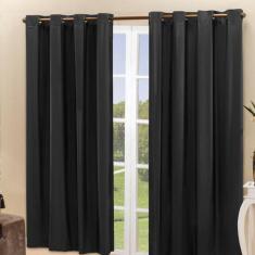 Cortina Blackout Pvc Corta 100 % A Luz 2,80 M X 2,80 M Preto