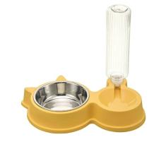 MBETA Bacia para cães tigela dupla tigela automática de água potável bacia de alimentos tigela de água para cães tigela de água para gato tigela de água anti-queda bacia de arroz suprimentos para