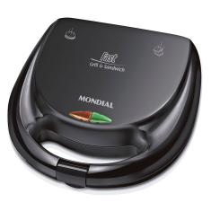 Sanduicheira Mondial Fast Grill E Sandwich Preto S-12