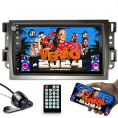 Kit central multimidia mp5 com bluetooth e espelhamento + moldura de 7