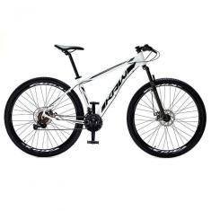 Bicicleta Aro 29 Krw Alumínio Shimano 21 Vel Freio A Disco Suspensão S6 15.5 Branco-Preto