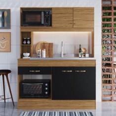 Cozinha Compacta 4 Portas 1 Gaveta 2 Nichos para Forno Zeta - Decibal