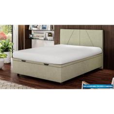 Base Cama Baú Viúva Veludo - SkyBox - SKYBOX BOX E BAÚS, Bege