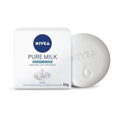 Sabonete em Barra Nivea Pure Milk Beauty Elixir Fresh 90g, Branco, Ori