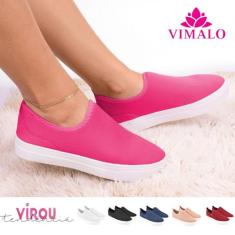Tênis feminino slip on shoes sola expandida super leve e flexível sh-0