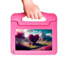Tablet KID PAD 4GB 64GB  WI-FI - NB411  Rosa  Bivolt - Multilaser, 64G