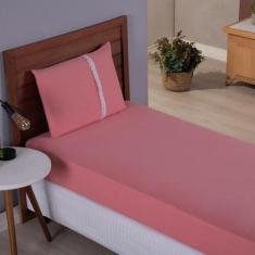 Lençol Solteiro Liso Elástico 100% Algodão Varias Cores - Meta Mark, C